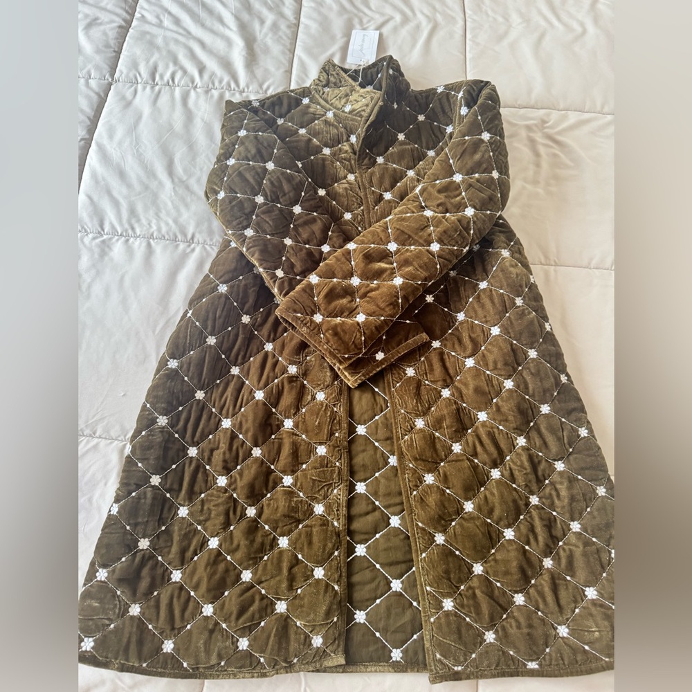 Olive Quilted Puffer Coat